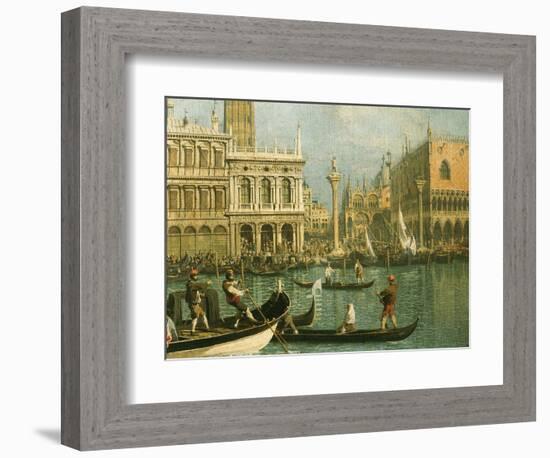 Ducal Palace and St Marks Venice Detail-Canaletto-Framed Giclee Print