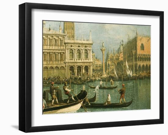 Ducal Palace and St Marks Venice Detail-Canaletto-Framed Giclee Print