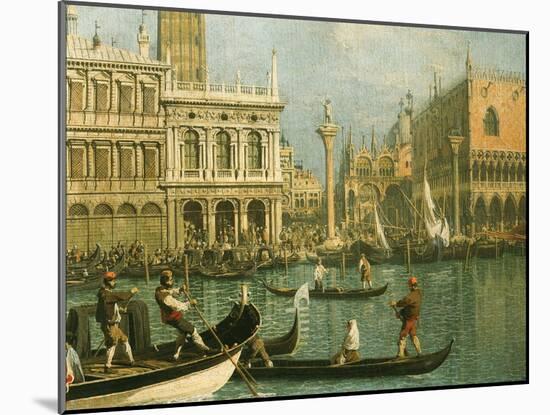 Ducal Palace and St Marks Venice Detail-Canaletto-Mounted Giclee Print