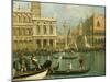 Ducal Palace and St Marks Venice Detail-Canaletto-Mounted Giclee Print