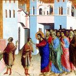 Christ and the Samaritan Woman-Duccio di Buoninsegna-Giclee Print