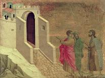 Nativity with the Prophets Isaiah and Ezekiel-Duccio di Buoninsegna-Giclee Print