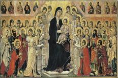 Maestà (Madonna with Angels and Saints)-Duccio di Buoninsegna-Art Print