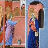 Panel from the Maestà Altarpiece: the Annunciation, 1311-Duccio di Buoninsegna-Giclee Print