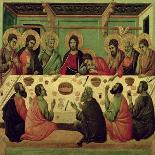 Nativity with the Prophets Isaiah and Ezekiel-Duccio di Buoninsegna-Framed Giclee Print