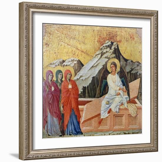 Duccio: Three Marys-Duccio di Buoninsegna-Framed Giclee Print