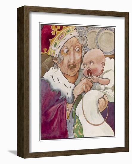 Duchess and Baby-C Robinson-Framed Art Print