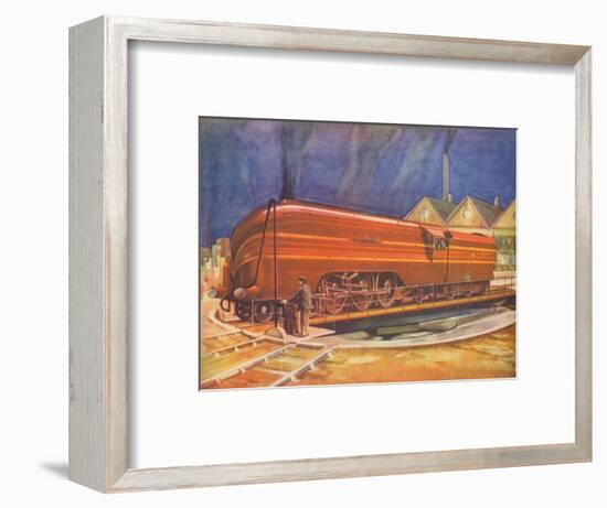 'Duchess of Gloucester, L.M.S., on the Turntable, Camden Town', 1940-Unknown-Framed Giclee Print