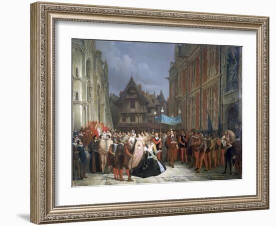 Duchess of Montpensier, 1864-Ary Scheffer-Framed Giclee Print