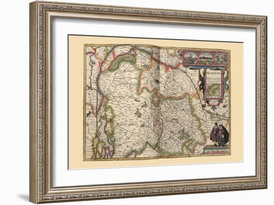 Duchy of Brabant-Pieter Van der Keere-Framed Art Print