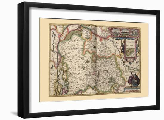 Duchy of Brabant-Pieter Van der Keere-Framed Art Print