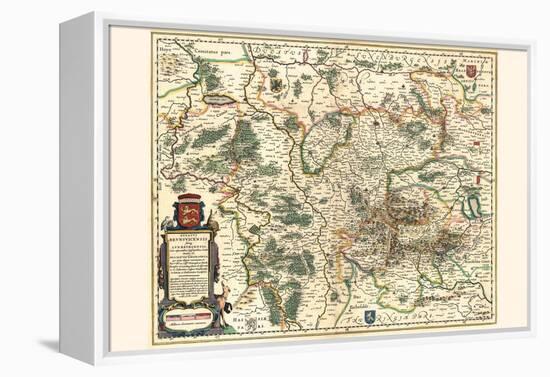 Duchy Of Brunswick-Willem Janszoon Blaeu-Framed Stretched Canvas