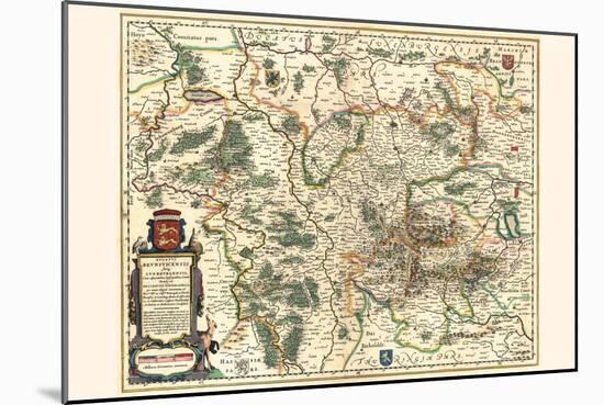 Duchy Of Brunswick-Willem Janszoon Blaeu-Mounted Art Print