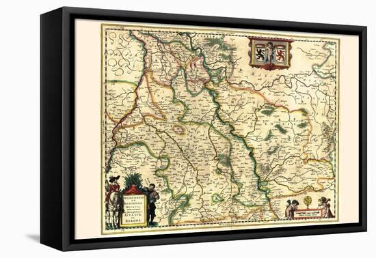 Duchy Of Jülich And Berg-Willem Janszoon Blaeu-Framed Stretched Canvas