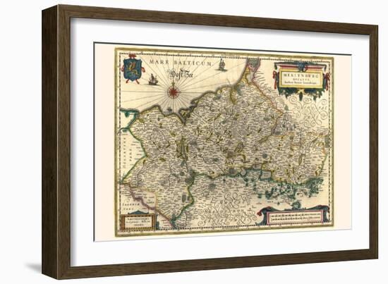 Duchy Of Mecklenburg-Willem Janszoon Blaeu-Framed Art Print