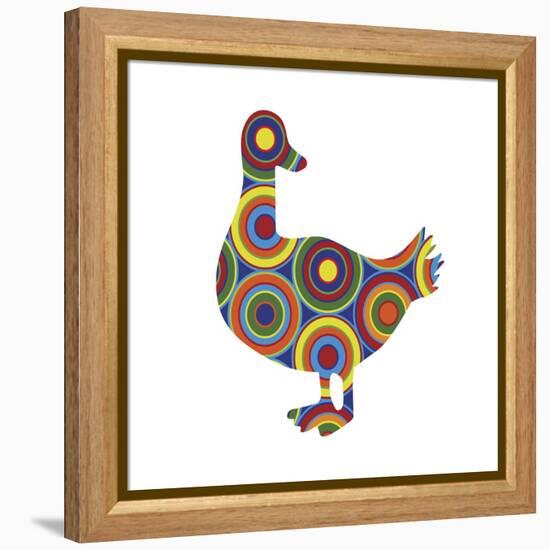 Duck Abstract Circles-Ron Magnes-Framed Premier Image Canvas