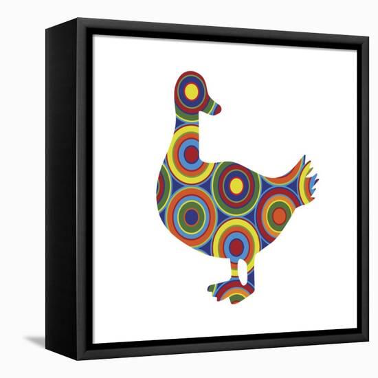 Duck Abstract Circles-Ron Magnes-Framed Premier Image Canvas