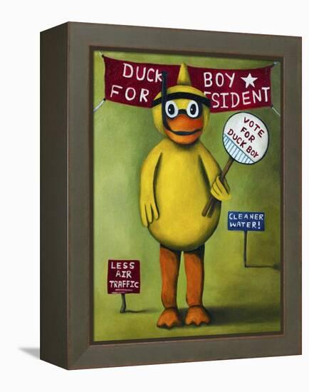 Duck Boy 2-Leah Saulnier-Framed Premier Image Canvas