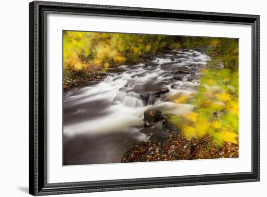 Duck Brook in Fall in Maine's Acadia National Park-Jerry & Marcy Monkman-Framed Photographic Print