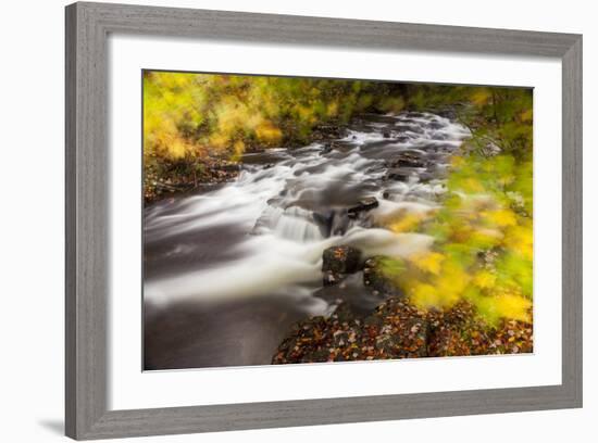 Duck Brook in Fall in Maine's Acadia National Park-Jerry & Marcy Monkman-Framed Photographic Print