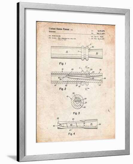 Duck Commander Duck Call Patent, Phil Robertson, Inventor-Cole Borders-Framed Art Print