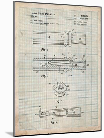 Duck Commander Duck Call Patent, Phil Robertson, Inventor-Cole Borders-Mounted Art Print