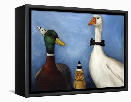 Duck Duck Goose-Leah Saulnier-Framed Premier Image Canvas