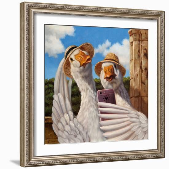 Duck Face-Lucia Heffernan-Framed Art Print