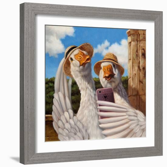 Duck Face-Lucia Heffernan-Framed Art Print