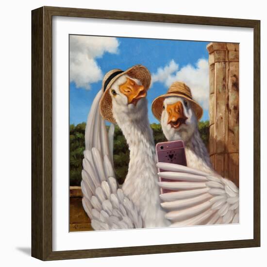 Duck Face-Lucia Heffernan-Framed Art Print