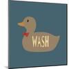 Duck Family Boy Wash-Color Me Happy-Mounted Art Print