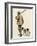 Duck Hunter with His Gun Dog, Circa 1900-null-Framed Giclee Print