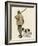 Duck Hunter with His Gun Dog, Circa 1900-null-Framed Giclee Print