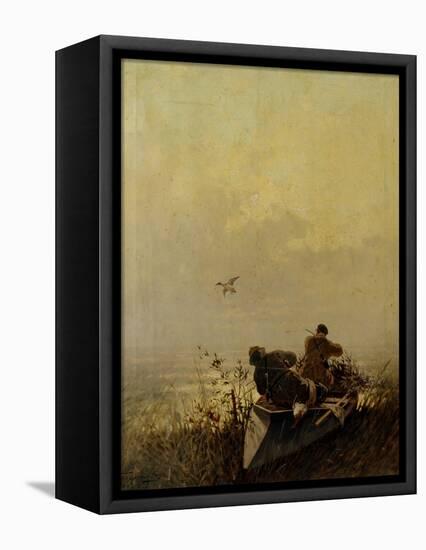 Duck Hunting, 1905-Evgeny Alexandrovich Tichmenev-Framed Premier Image Canvas