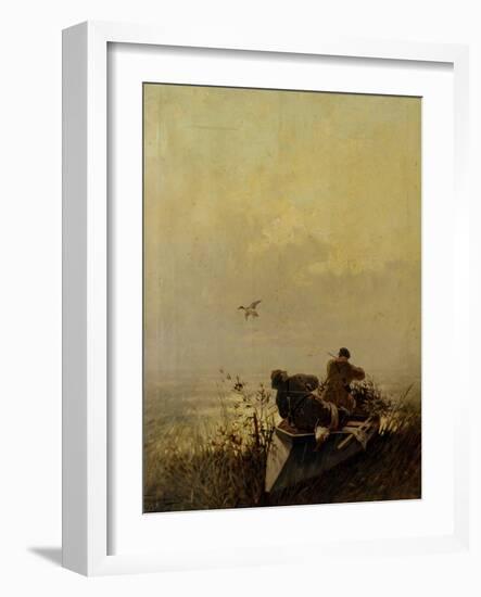 Duck Hunting, 1905-Evgeny Alexandrovich Tichmenev-Framed Giclee Print