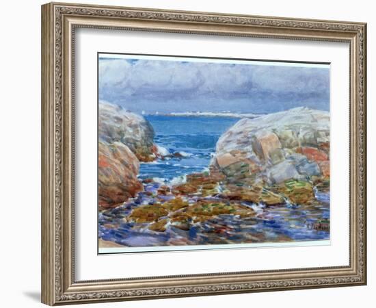 Duck Island, Isles of Shoals, 1906-Childe Hassam-Framed Giclee Print