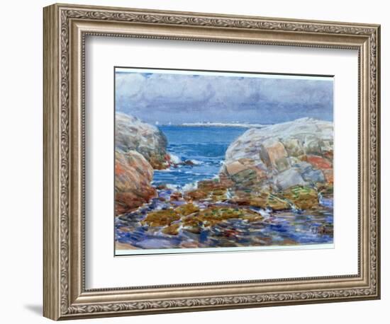 Duck Island, Isles of Shoals, 1906-Childe Hassam-Framed Giclee Print