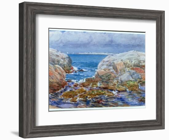 Duck Island, Isles of Shoals, 1906-Childe Hassam-Framed Giclee Print