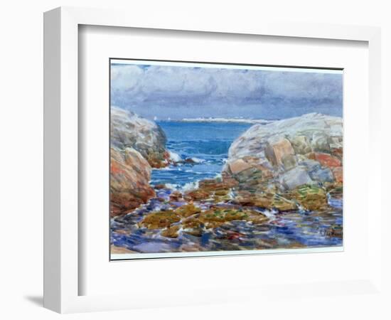 Duck Island, Isles of Shoals, 1906-Childe Hassam-Framed Giclee Print