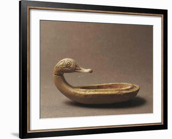 Duck-Shaped Ivory Cosmetic Case Artefact from Egyptian Port of Ugarit, or Ras Shamra, Syria-null-Framed Giclee Print