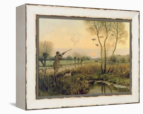 Duck Shooting-Christopher William Strange-Framed Premier Image Canvas