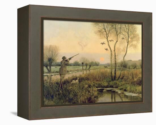 Duck Shooting-Christopher William Strange-Framed Premier Image Canvas