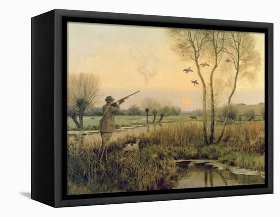 Duck Shooting-Christopher William Strange-Framed Premier Image Canvas