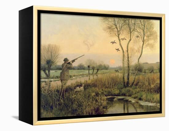 Duck Shooting-Christopher William Strange-Framed Premier Image Canvas