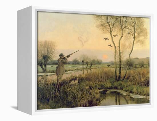 Duck Shooting-Christopher William Strange-Framed Premier Image Canvas