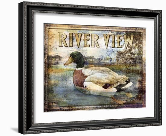 Duck Sign I-Paul Brent-Framed Art Print