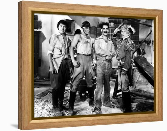 Duck Soup, Chico Marx, Zeppo Marx, Groucho Marx, Harpo, 1933-null-Framed Stretched Canvas