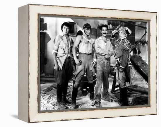 Duck Soup, Chico Marx, Zeppo Marx, Groucho Marx, Harpo, 1933-null-Framed Stretched Canvas