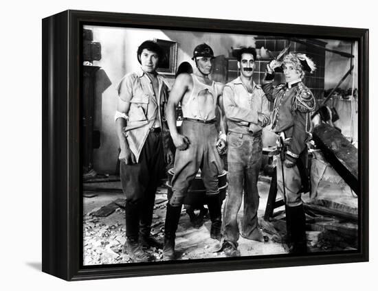 Duck Soup, Chico Marx, Zeppo Marx, Groucho Marx, Harpo, 1933-null-Framed Stretched Canvas