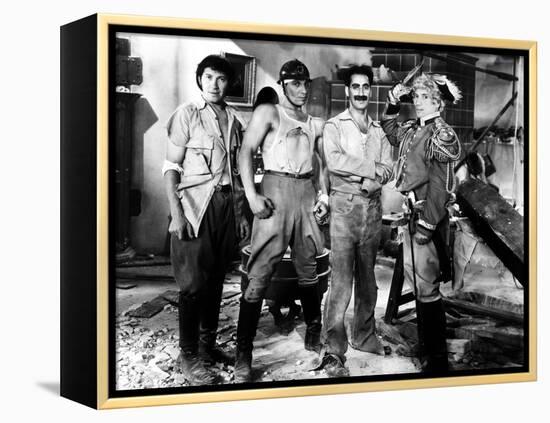 Duck Soup, Chico Marx, Zeppo Marx, Groucho Marx, Harpo, 1933-null-Framed Stretched Canvas